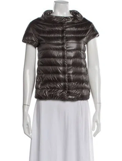 Pre-owned Herno Down Jacket In Gray