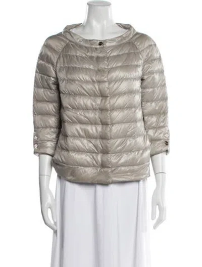 Pre-owned Herno Down Jacket In Gray