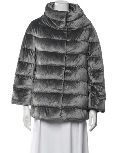 Pre-owned Herno Down Jacket In Gray
