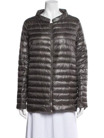 Pre-owned Herno Down Jacket In Gray