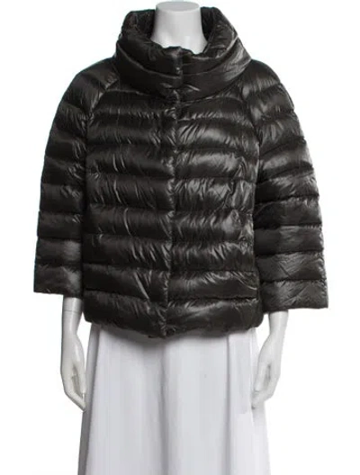 Pre-owned Herno Down Jacket In Gray