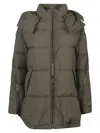 Herno Technical Fabric Down Jacket In Green