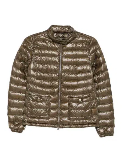 Herno Down Jacket In Metallic