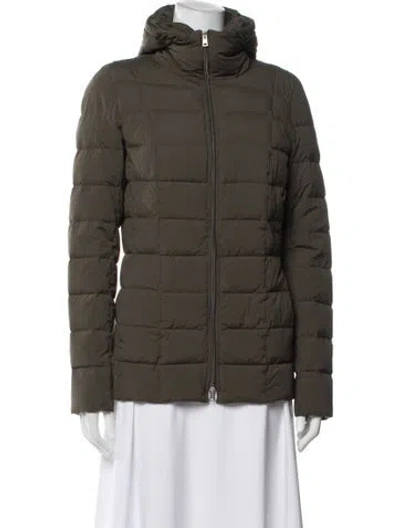 Pre-owned Herno Down Jacket In Green