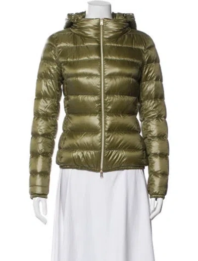 Pre-owned Herno Down Jacket In Green