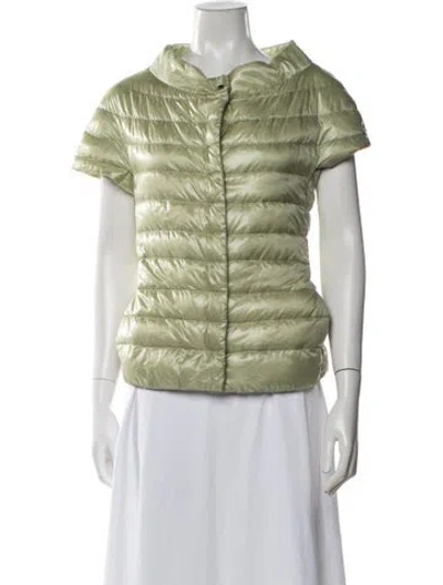 Pre-owned Herno Down Jacket In Green