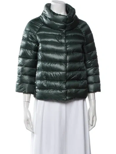 Pre-owned Herno Down Jacket In Green