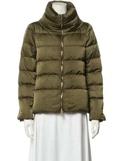Pre-owned Herno Down Jacket In Green