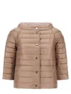 Herno Long-sleeved Down Jacket In Grey