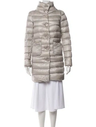 Pre-owned Herno Down Jacket In Grey