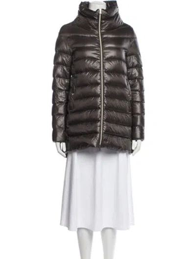 Pre-owned Herno Down Jacket In Grey