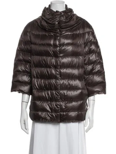 Pre-owned Herno Down Jacket In Grey