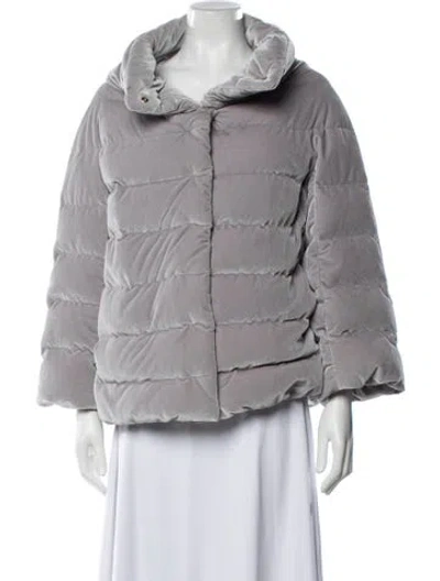 Pre-owned Herno Down Jacket In Grey