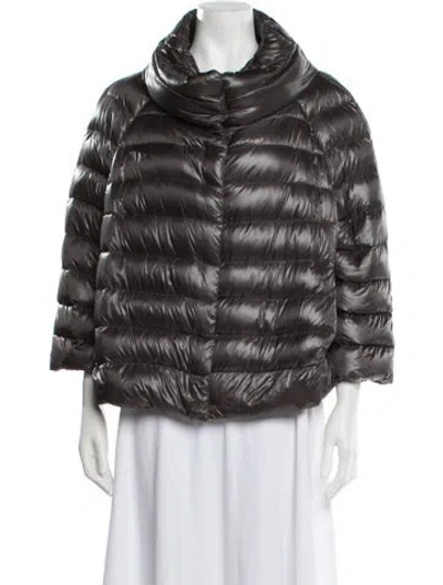 Pre-owned Herno Down Jacket In Grey