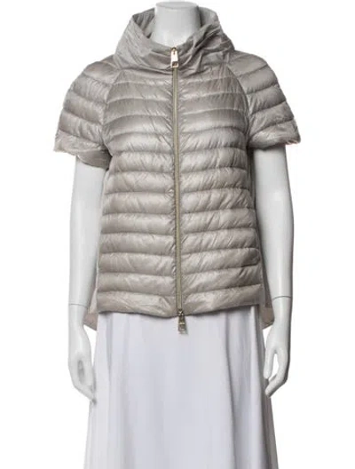 Pre-owned Herno Down Jacket In Grey