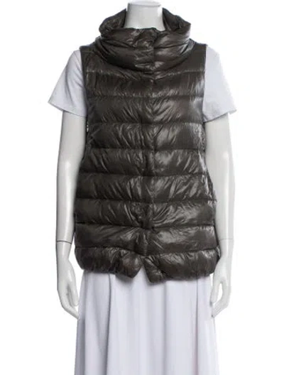 Pre-owned Herno Down Jacket In Grey