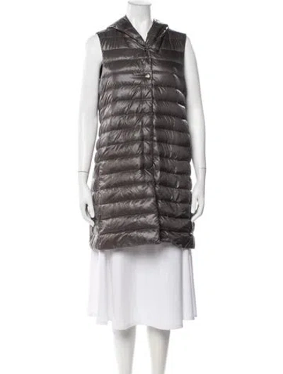 Pre-owned Herno Down Jacket In Grey