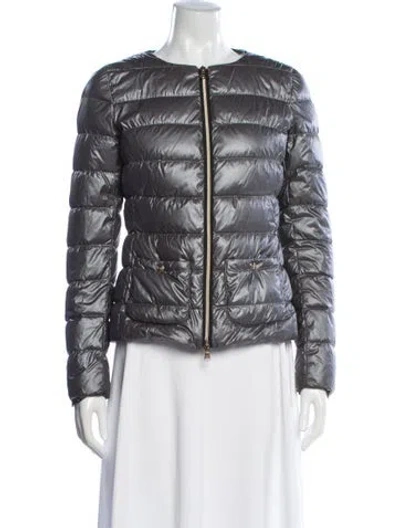 Pre-owned Herno Down Jacket In Grey