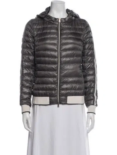 Pre-owned Herno Down Jacket In Grey