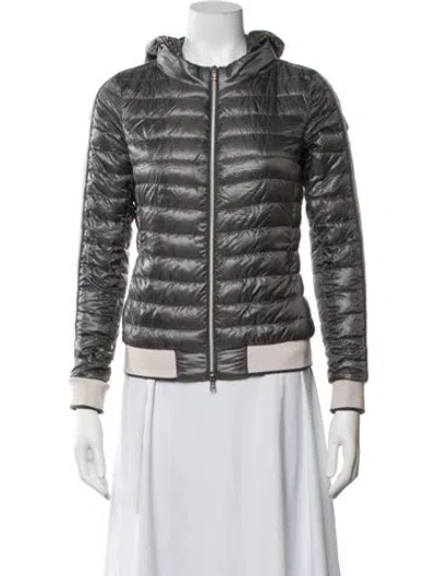 Pre-owned Herno Down Jacket In Grey