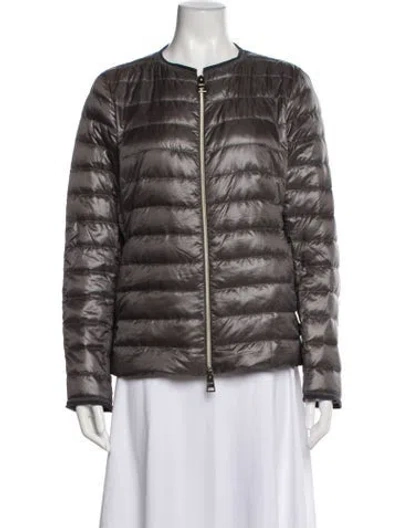 Pre-owned Herno Down Jacket In Grey