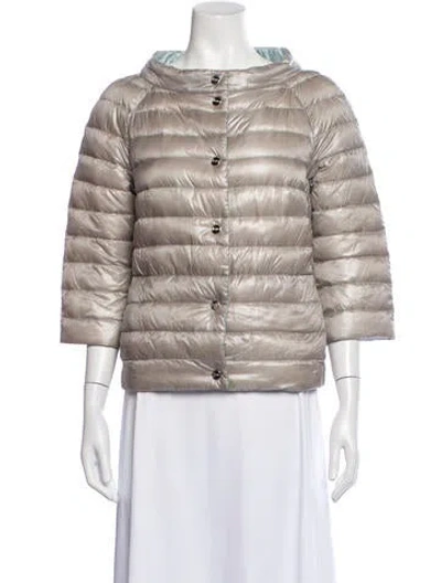 Pre-owned Herno Down Jacket In Grey