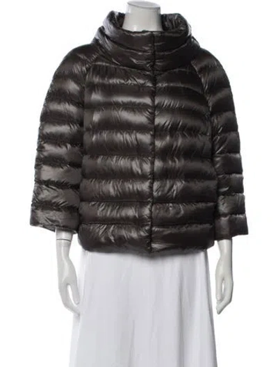 Pre-owned Herno Down Jacket In Grey