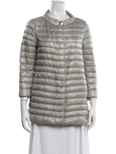 Pre-owned Herno Down Jacket In Grey