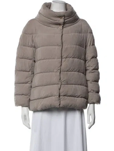 Pre-owned Herno Down Jacket In Grey