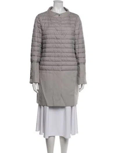 Pre-owned Herno Down Jacket In Grey
