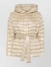 Herno Down Jacket Hooded Waist Belted