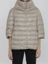 Herno High-neck Puffer Jacket In Beige