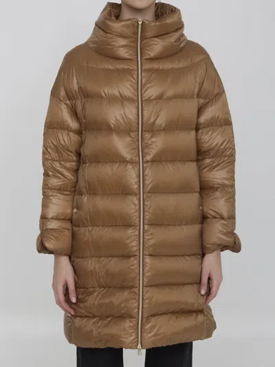 Herno Down Jacket In Nylon In Beige