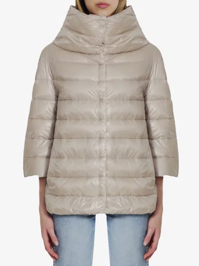 Herno Down Jacket In Nylon In Chantilly