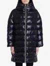 Herno Iconico Woman Puffer Midnight Blue Size 4 Polyamide In Black