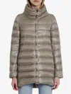 Herno Down Jacket In Nylon In Grey