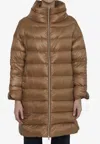 Herno Down Jacket In Nylon In Camel