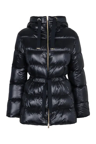 Herno Down Jacket In Ultralight Nylon In Blue