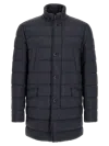 Herno Quilted Down Jacket With Detachable Insert In Navy