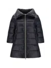 Herno Black High Neck Down Jacket In Nero