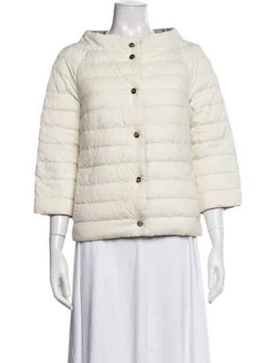 Pre-owned Herno Down Jacket In Neutrals