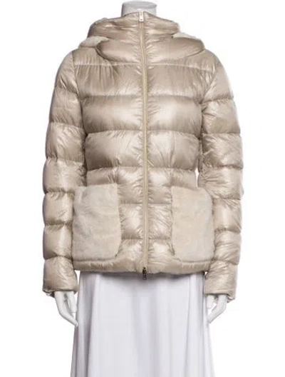 Pre-owned Herno Down Jacket In Neutrals