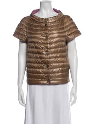 Pre-owned Herno Down Jacket In Neutrals