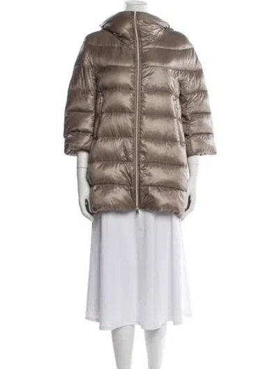 Pre-owned Herno Down Jacket In Neutrals