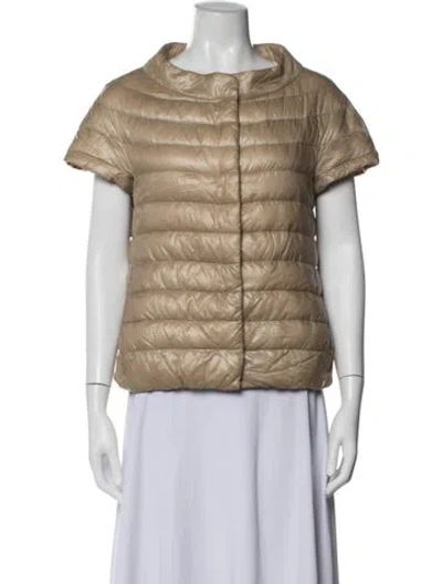 Pre-owned Herno Down Jacket In Neutrals
