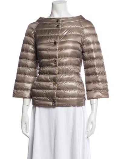 Pre-owned Herno Down Jacket In Neutrals