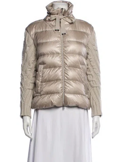 Pre-owned Herno Down Jacket In Neutrals