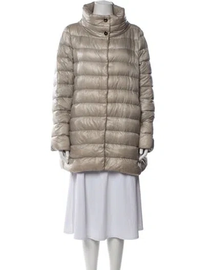Pre-owned Herno Down Jacket In Neutrals