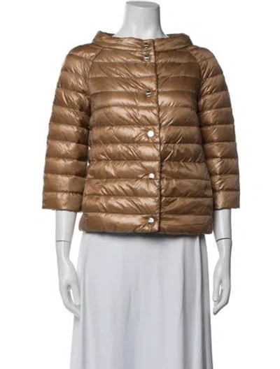 Pre-owned Herno Down Jacket In Neutrals