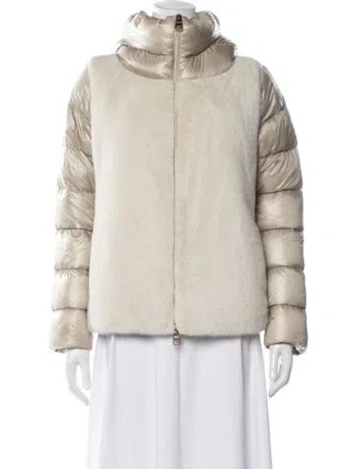 Pre-owned Herno Down Jacket In Neutrals